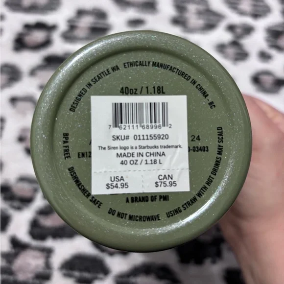 Stanley x Starbucks collab 40oz. Green Tumbler! - Picture 4 of 7